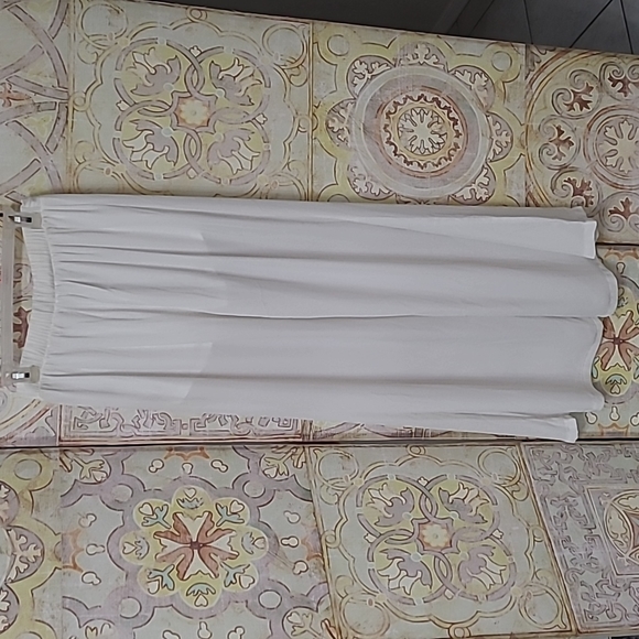 Charlotte Russe white sheer pants with built in shorts. - Picture 7 of 8